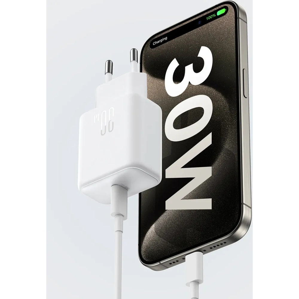 Hurtownia GSM - Joyroom JR-TCF24 falitöltő USB-C PD 30W QC SFC fehér + USB-C to USB-C kábel 1m - JYR1077 - {ean13} - Hurt