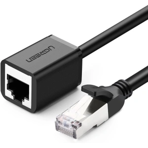 UGREEN Cat 6 FTP Ethernet RJ45 Extension Male/Female PatchCords with Shielding 3m black