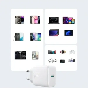 Hurtownia GSM - Joyroom JR-TCF24 falitöltő USB-C PD 30W QC SFC fehér + USB-C to USB-C kábel 1m - JYR1077 - {ean13} - Hurt