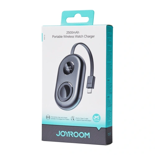 Powerbank Joyroom JR-W09 3W do Apple Watch z kablem USB-C czarna