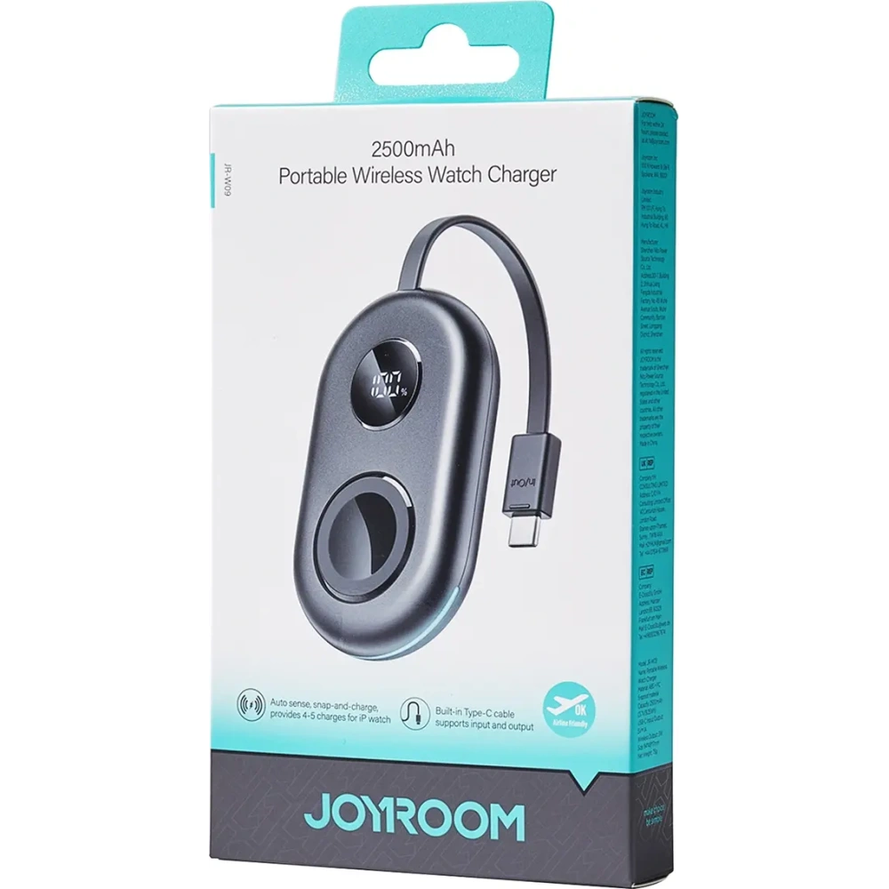 Hurtownia GSM - Joyroom JR-W09 power bank 3W pentru Apple Watch cu cablu USB-C negru - JYR1078 - {ean13} - Hurt