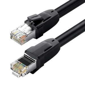 Płaski kabel sieciowy UGREEN Ethernet RJ45, Cat.8, S/FTP, 1m (czarny)