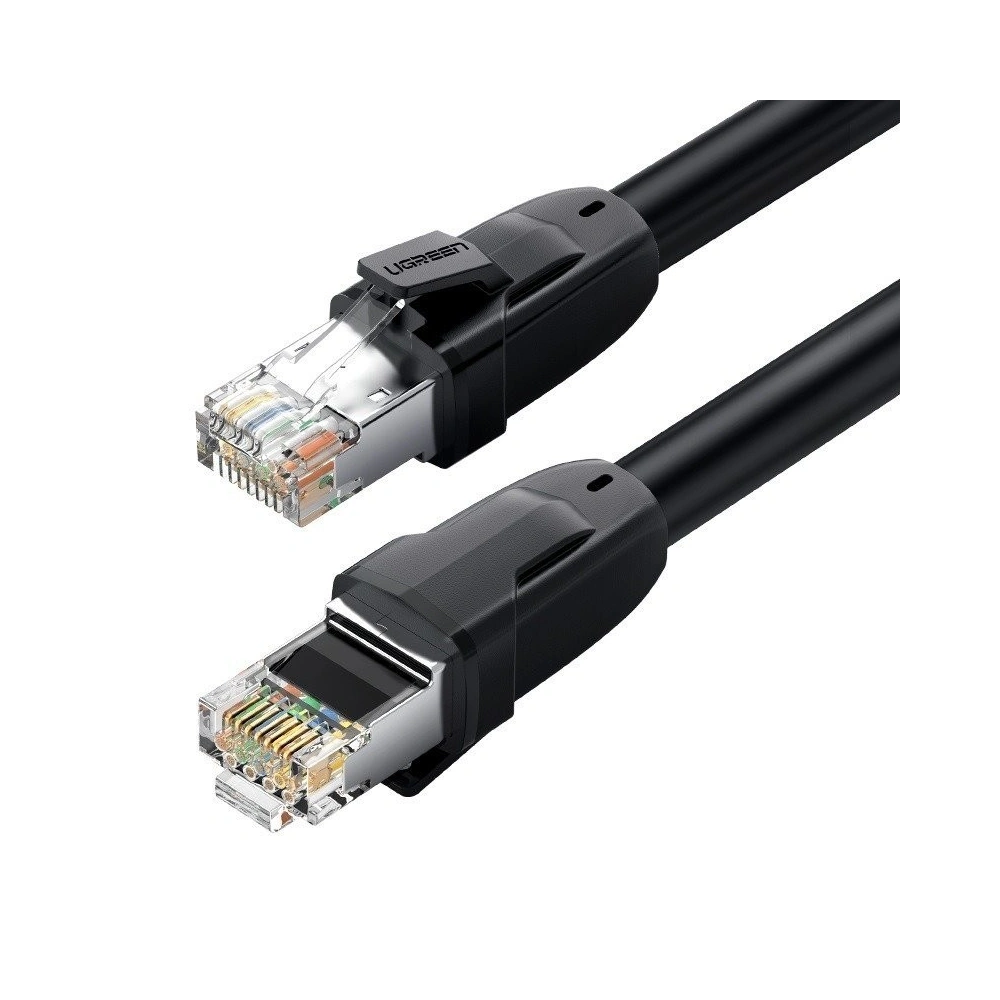 Hurtownia GSM - Płaski kabel sieciowy UGREEN Ethernet RJ45, Cat.8, S/FTP, 1m (czarny) - UGR264BLK - {ean13} - Hurt