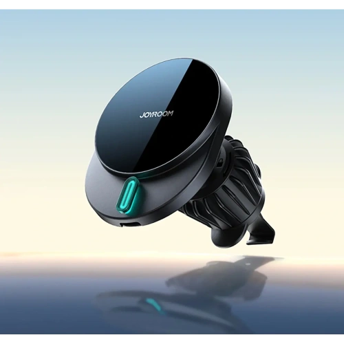 Magnetyczny uchwyt samochodowy z ładowarką bezprzewodową 15W do kratki Joyroom JR-ZS409 czarny