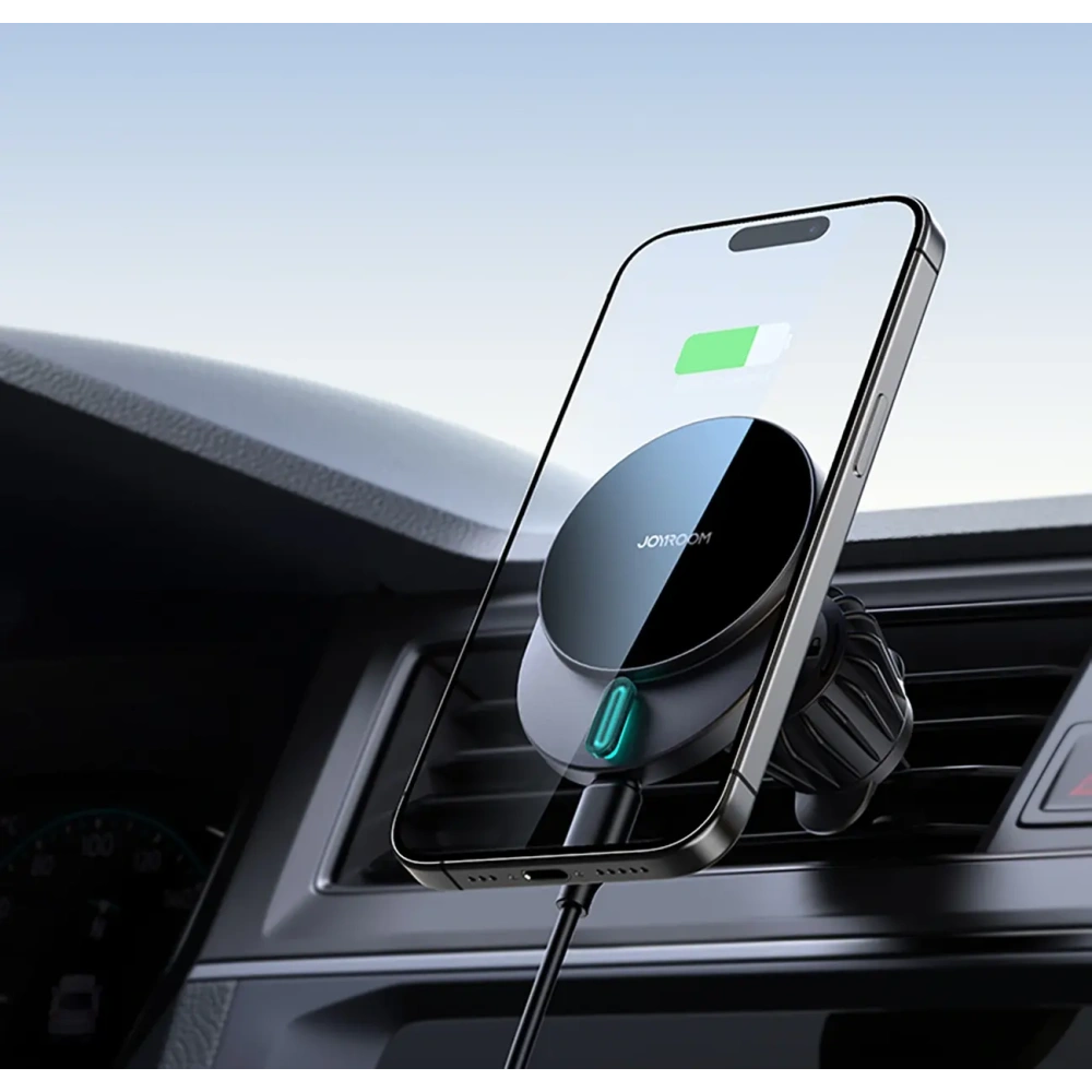 Wholesale Joyroom JR-ZS409 magnetic car holder with 15W wireless charger for grille black - JYR1087 - {ean13} - Hurt