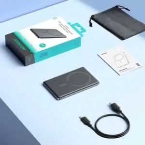 Hurtownia GSM - Joyroom JR-PBM08 5000mAh 20W teljesítményű power bank vezeték nélküli töltéssel, szürke színben - JYR1088 - {ean13} - Hurt