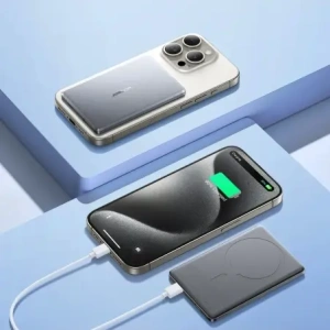 Hurtownia GSM - Joyroom JR-PBM08 5000mAh 20W teljesítményű power bank vezeték nélküli töltéssel, szürke színben - JYR1088 - {ean13} - Hurt