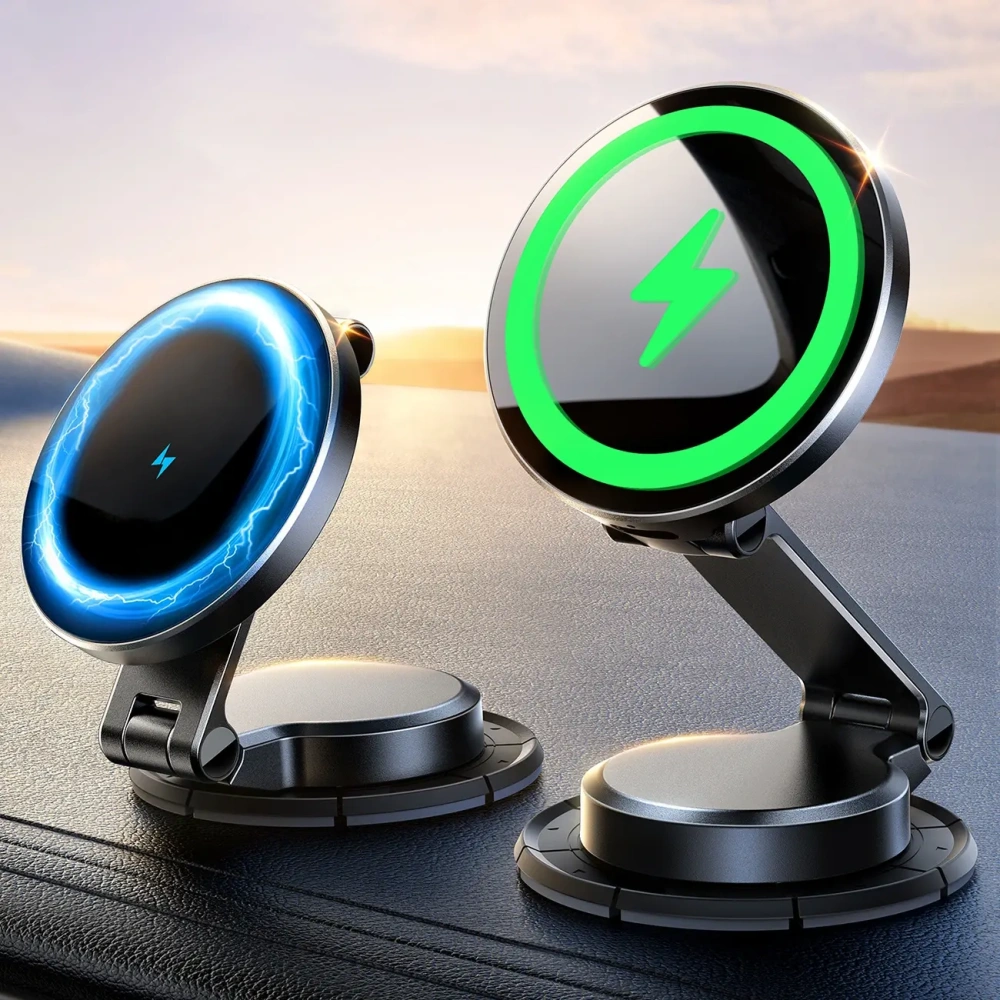 Hurtownia GSM - Magnetický automobilový držák s bezdrátovou nabíječkou 15W na palubní desku Joyroom JR-ZS408 černý - JYR1089 - {ean13} - Hurt