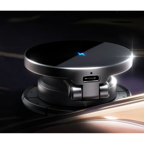 Magnetyczny uchwyt samochodowy z ładowarką bezprzewodową 15W na kokpit Joyroom JR-ZS408 czarny