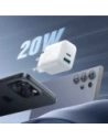 Hurtownia GSM - Joyroom JR-TCF21 fali töltő USB-C / USB-A 20W PD / QC 3.0 fehér - JYR1092 - {ean13} - Hurt