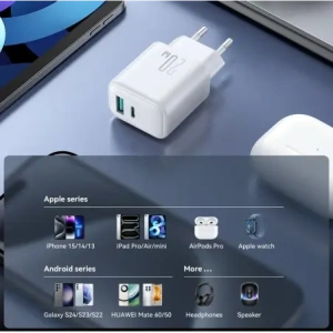 Hurtownia GSM - Joyroom JR-TCF21 fali töltő USB-C / USB-A 20W PD / QC 3.0 fehér - JYR1092 - {ean13} - Hurt
