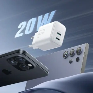 Hurtownia GSM - Joyroom JR-TCF12 fali töltő 2xUSB-C 20W PD / QC 3.0 fehér - JYR1093 - {ean13} - Hurt