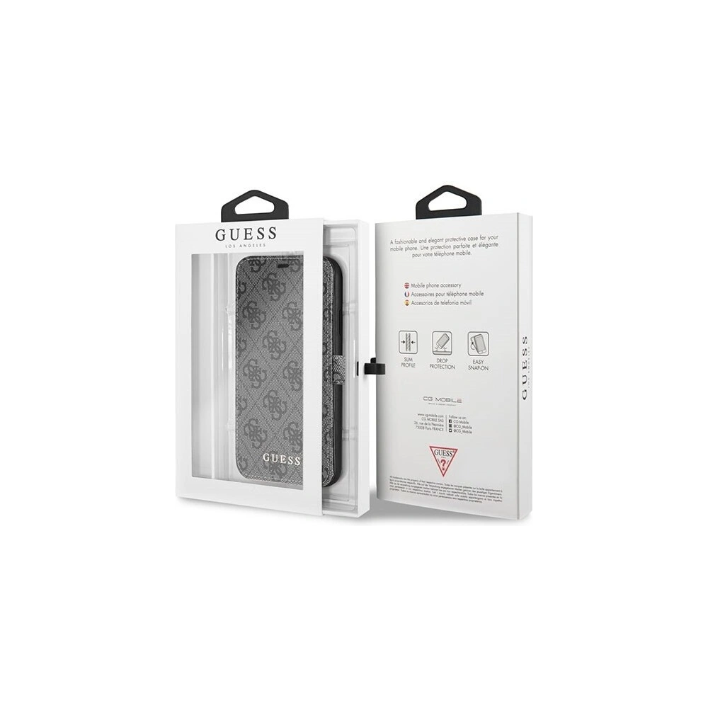 Hurtownia GSM - Etui Guess GUFLBKI614GG Apple iPhone XR szary/grey book 4G - GUE387GRY - {ean13} - Hurt