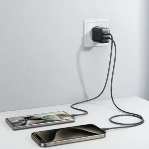 Hurtownia GSM - Joyroom JR-TCF13 falitöltő USB-A, USB-C 25W SFC / PPS / PD fekete - JYR1094 - {ean13} - Hurt