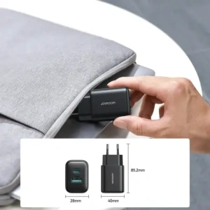 Hurtownia GSM - Joyroom JR-TCF13 falitöltő USB-A, USB-C 25W SFC / PPS / PD fekete - JYR1094 - {ean13} - Hurt