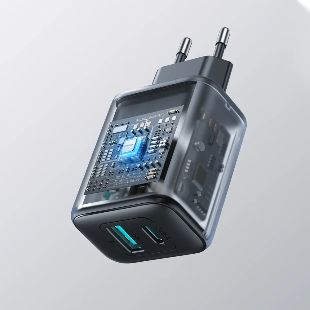 Hurtownia GSM - Joyroom JR-TCF13 falitöltő USB-A, USB-C 25W SFC / PPS / PD fekete - JYR1094 - {ean13} - Hurt