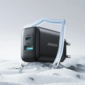 Joyroom JR-TCF13 Wandladegerät USB-A, USB-C 25W SFC / PPS / PD schwarz