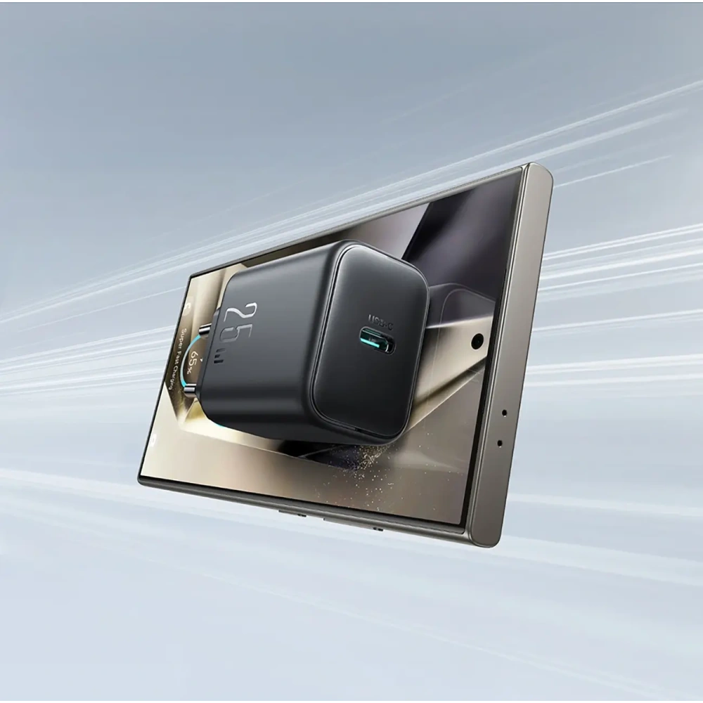 Hurtownia GSM - Ładowarka sieciowa Joyroom JR-TCF23 USB-C 25W SFC / PPS / PD czarna - JYR1095 - {ean13} - Hurt
