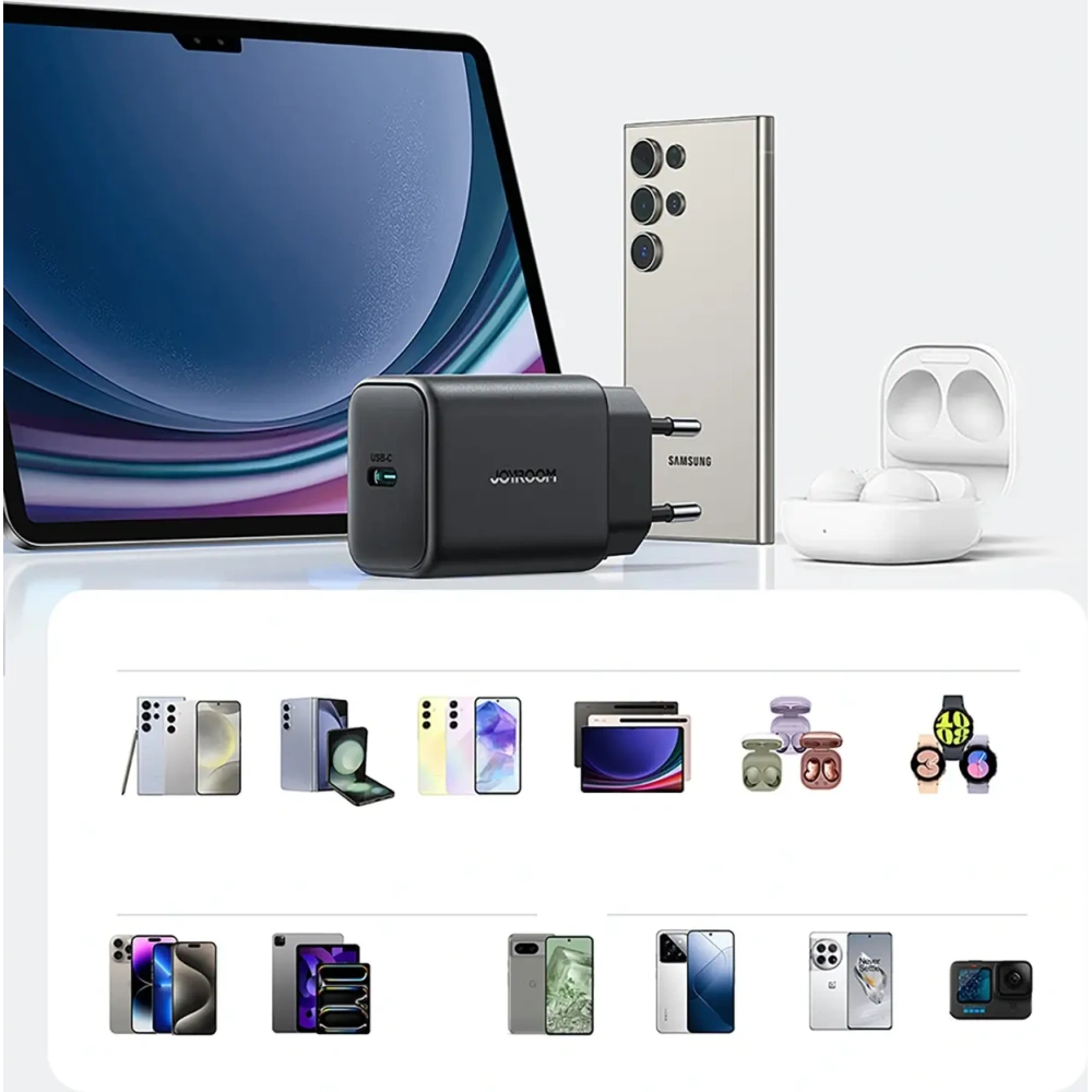 Hurtownia GSM - Joyroom JR-TCF23 fali töltő USB-C 25W SFC / PPS / PD fekete - JYR1095 - {ean13} - Hurt