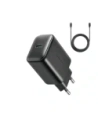 Joyroom JR-TCF23 fali töltő USB-C 25W SFC / PPS / PD fekete + USB-C to USB-C kábel 1m