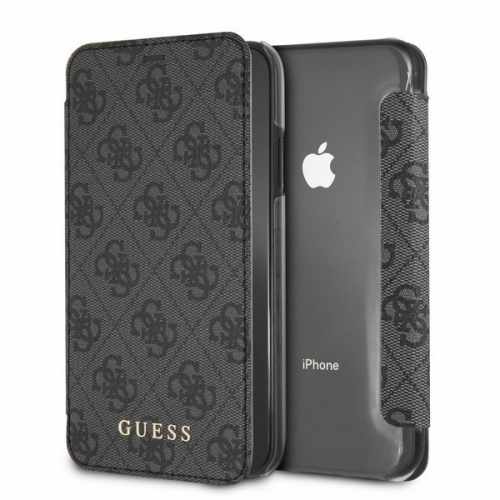 Hurtownia Guess - 3700740437261 - GUE389GRY - Etui Guess GUFLBKI61GF4GGR Apple iPhone XR grey/szary book 4G Charms Collection - B2B homescreen