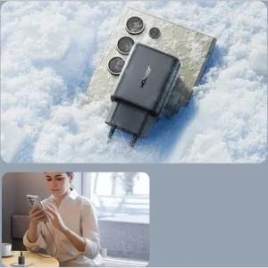 Hurtownia GSM - Joyroom JR-TCF23 fali töltő USB-C 25W SFC / PPS / PD fekete + USB-C to USB-C kábel 1m - JYR1096 - {ean13} - Hurt