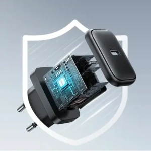 Hurtownia GSM - Joyroom JR-TCF23 fali töltő USB-C 25W SFC / PPS / PD fekete + USB-C to USB-C kábel 1m - JYR1096 - {ean13} - Hurt