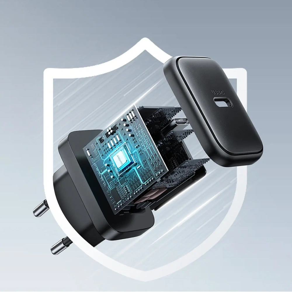 Hurtownia GSM - Joyroom JR-TCF23 fali töltő USB-C 25W SFC / PPS / PD fekete + USB-C to USB-C kábel 1m - JYR1096 - {ean13} - Hurt