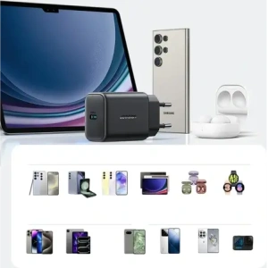 Hurtownia GSM - Joyroom JR-TCF23 fali töltő USB-C 25W SFC / PPS / PD fekete + USB-C to USB-C kábel 1m - JYR1096 - {ean13} - Hurt