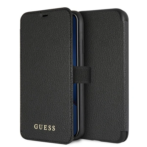 Hurtownia Guess - 3700740451649 - GUE390BLK - Etui Guess GUFLBKI61IGLBK Apple iPhone XR black /czarny book Iridescent - B2B homescreen