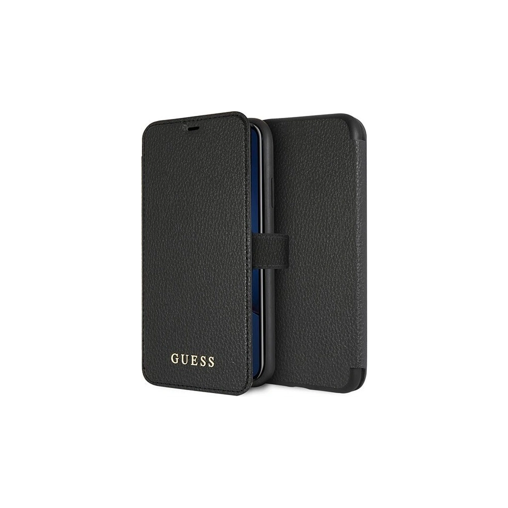 Hurtownia GSM - Etui Guess GUFLBKI61IGLBK Apple iPhone XR black /czarny book Iridescent - GUE390BLK - {ean13} - Hurt