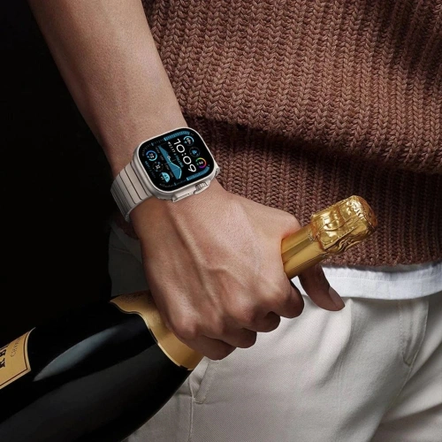 Bransoleta Tech-Protect Linkband Apple Watch 6 / 7 / 8 / 9 / 10 / SE / Ultra 1 / 2 44/45/46/49mm Silver