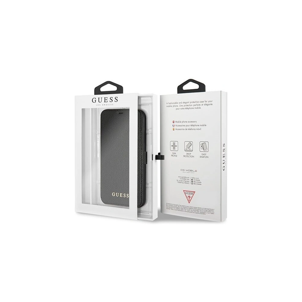 Hurtownia GSM - Etui Guess GUFLBKI61IGLBK Apple iPhone XR black /czarny book Iridescent - GUE390BLK - {ean13} - Hurt