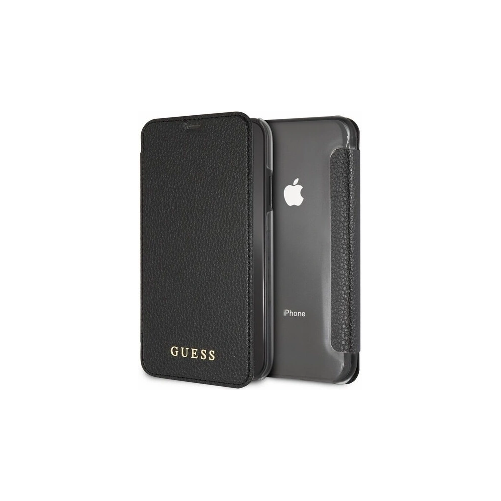 Hurtownia GSM - Etui Guess GUFLBKI61IGLTBK Apple iPhone XR black/czarny book Iridescent - GUE391BLK - {ean13} - Hurt