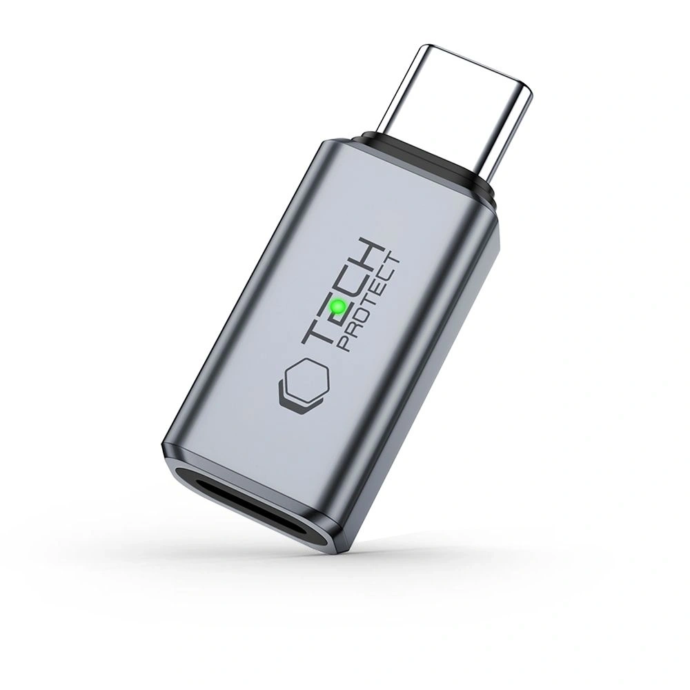Hurtownia GSM - Przejściówka Tech-Protect Ultraboost Audio Adapter USB-C / Lightning Grey - THP3503 - {ean13} - Hurt