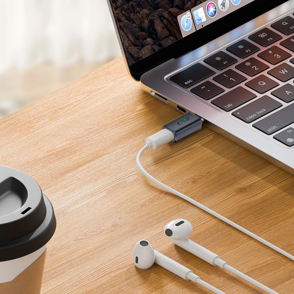 Hurtownia GSM - Przejściówka Tech-Protect Ultraboost Audio Adapter USB-C / Lightning Grey - THP3503 - {ean13} - Hurt