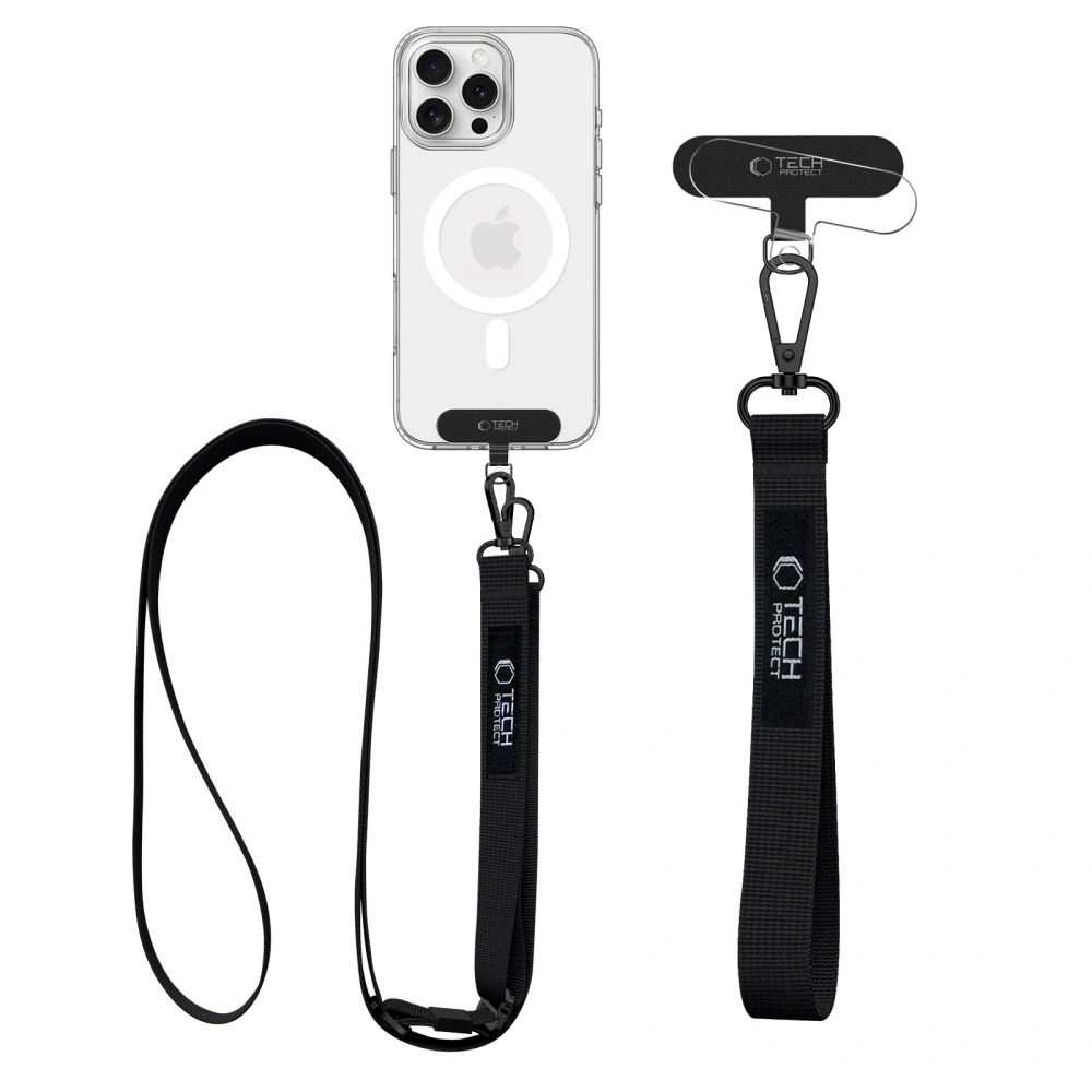 Hurtownia GSM - Tech-Protect C6S Centură de umăr cu frânghie Neagră - THP3504 - {ean13} - Hurt