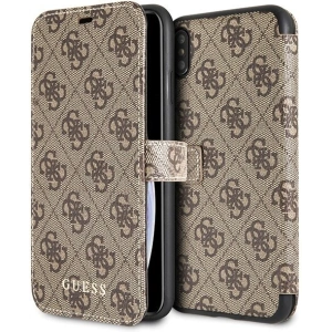 Hurtownia GSM - Etui Guess GUFLBKI654GB Apple iPhone XS Max braun/braun Buch 4G - GUE394BR - {ean13} - Hurt