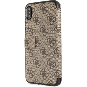 Hurtownia GSM - Etui Guess GUFLBKI654GB Apple iPhone XS Max braun/braun Buch 4G - GUE394BR - {ean13} - Hurt