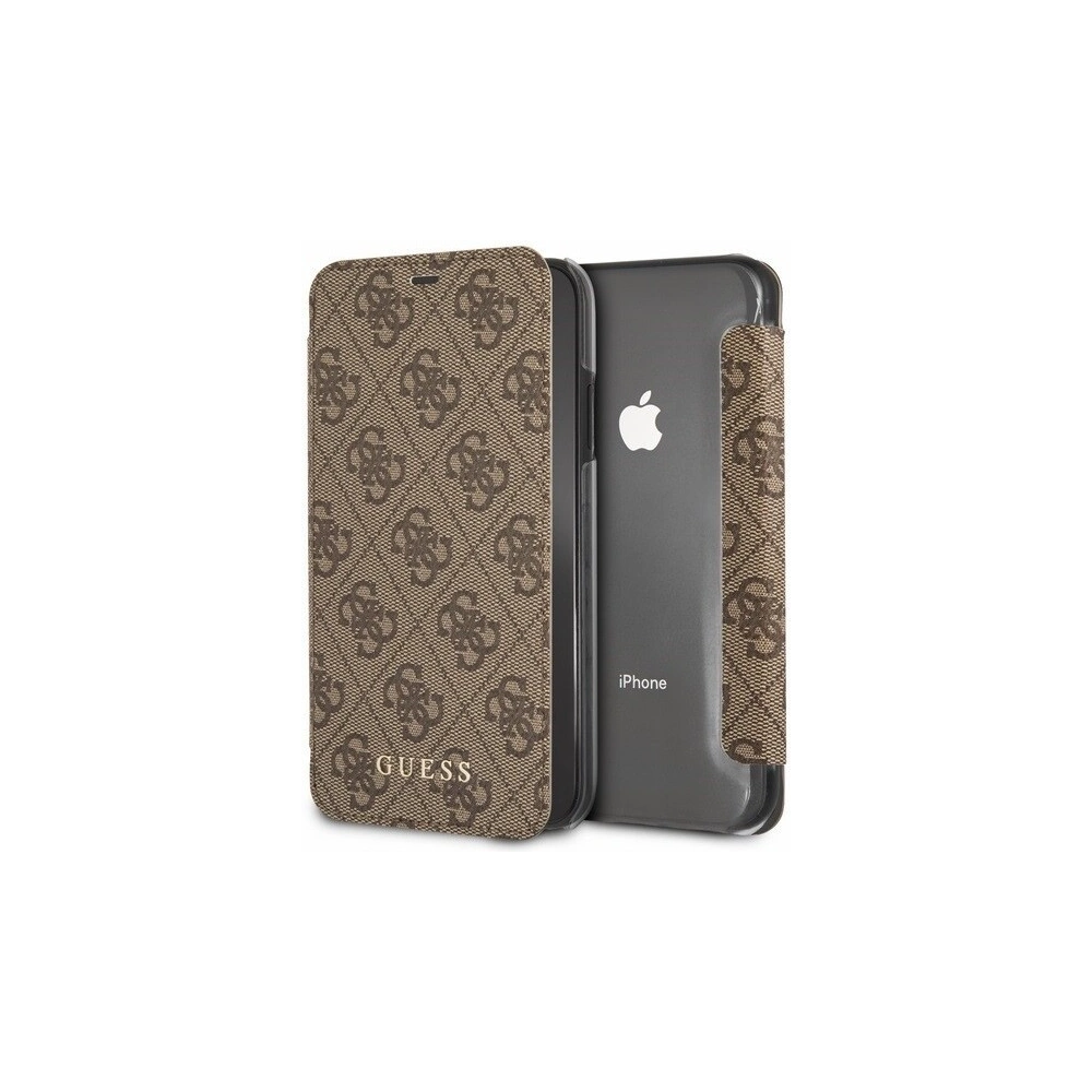 Hurtownia GSM - Etui Guess GUFLBKI65GF4GBR Apple iPhone XS Max brown/brązowy book 4G Charms Collection - GUE395BR - {ean13} - Hurt
