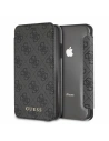 Hurtownia GSM - Etui Guess GUFLBKI65GF4GGR Apple iPhone XS Max grau/szary Buch 4G Charms Collection - GUE396GRY - {ean13} - Hurt