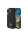 Guess GUHMP16MPGTSPSK Apple iPhone 16 Plus keménytok Grained Triangle MagSafe fekete