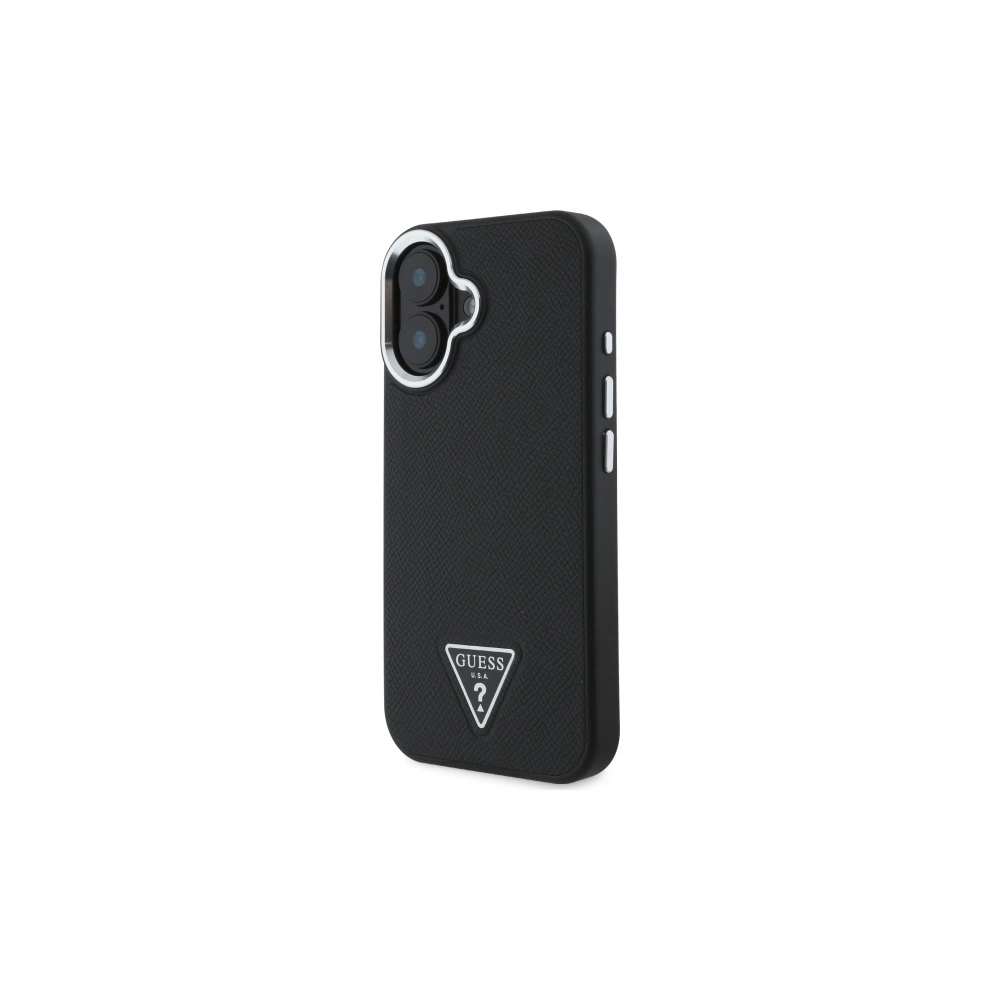 Hurtownia GSM - Guess GUHMP16MPGTSPSK Apple iPhone 16 Plus keménytok Grained Triangle MagSafe fekete - GUE4167 - {ean13} - Hurt