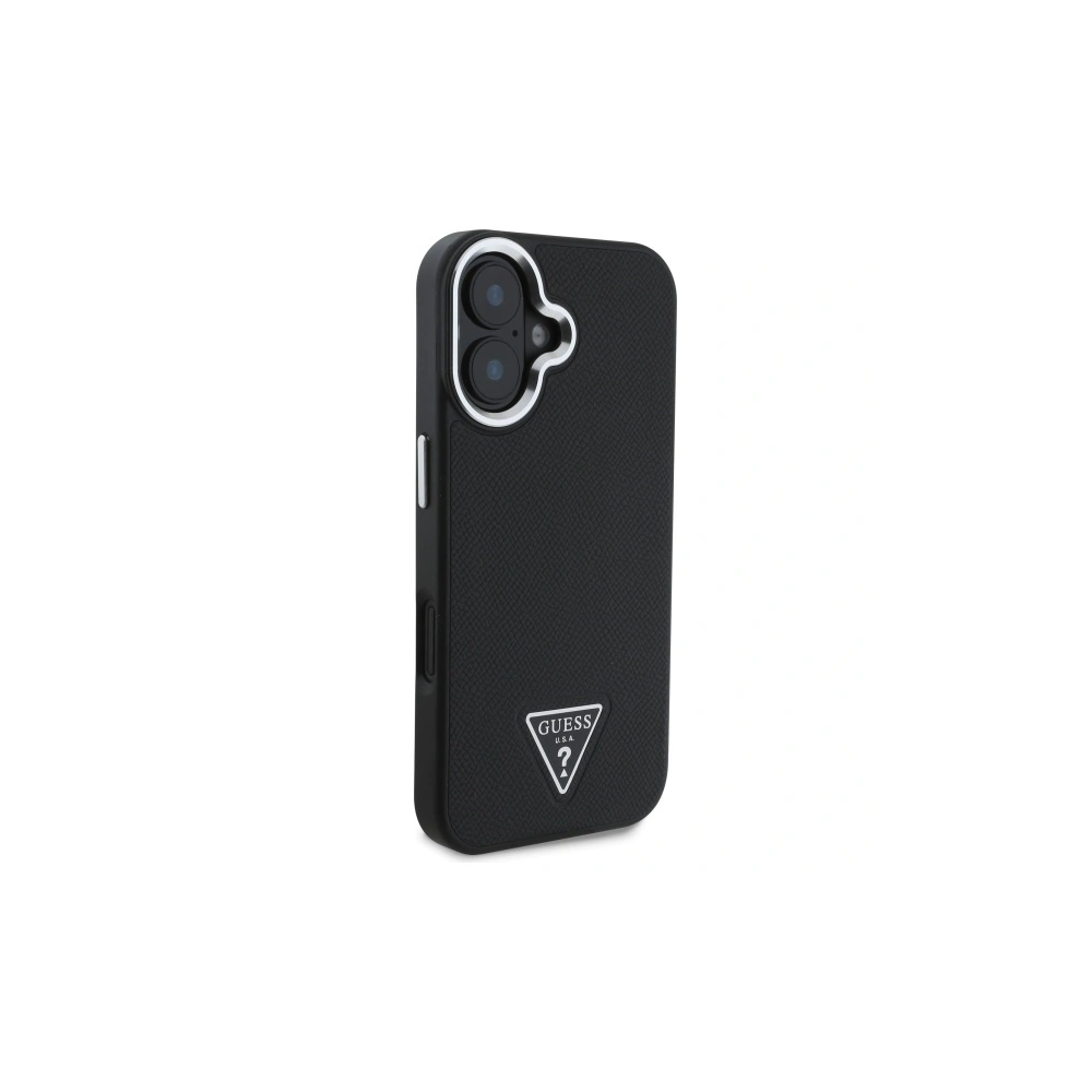 Hurtownia GSM - Guess GUHMP16MPGTSPSK Apple iPhone 16 Plus keménytok Grained Triangle MagSafe fekete - GUE4167 - {ean13} - Hurt