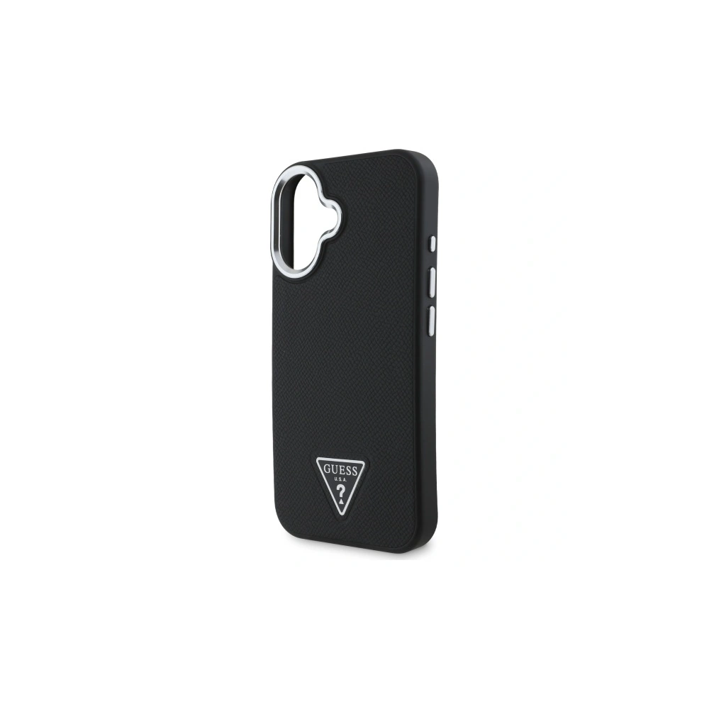 Hurtownia GSM - Guess GUHMP16MPGTSPSK Apple iPhone 16 Plus keménytok Grained Triangle MagSafe fekete - GUE4167 - {ean13} - Hurt