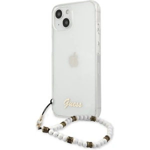 Hurtownia GSM - [OUTLET] Etui Guess GUHCP13SKPSWH Apple iPhone 13 mini Carcasă transparentă Alb Pearl - OT-798 - {ean13} - Hurt