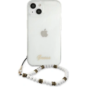 Hurtownia GSM - [OUTLET] Case Guess GUHCP13SKPSWH Apple iPhone 13 mini Transparent Hardcase Weiß Perle - OT-798 - {ean13} - Hurt