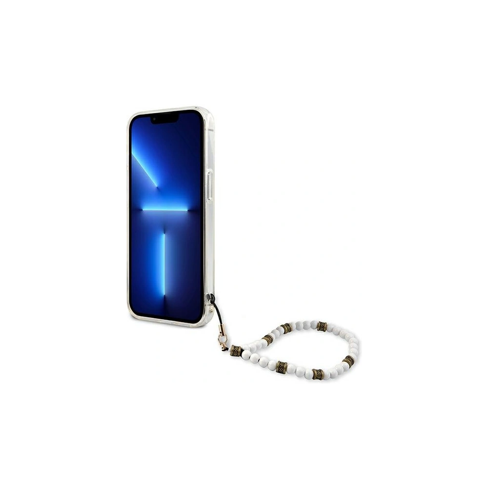 Wholesale [OUTLET] Case Guess GUHCP13SKPSWH Apple iPhone 13 mini Transparent hardcase White Pearl - OT-798 - {ean13} - Hurt