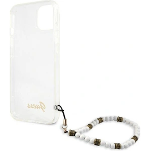 Hurtownia GSM - [OUTLET] Case Guess GUHCP13SKPSWH Apple iPhone 13 mini Transparent Hardcase Weiß Perle - OT-798 - {ean13} - Hurt