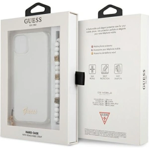 Hurtownia GSM - [OUTLET] Case Guess GUHCP13SKPSWH Apple iPhone 13 mini Transparent Hardcase Weiß Perle - OT-798 - {ean13} - Hurt